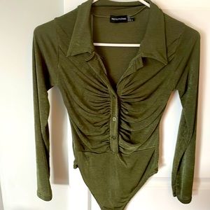 Pretty Little Thing Emerald green bodysuit
